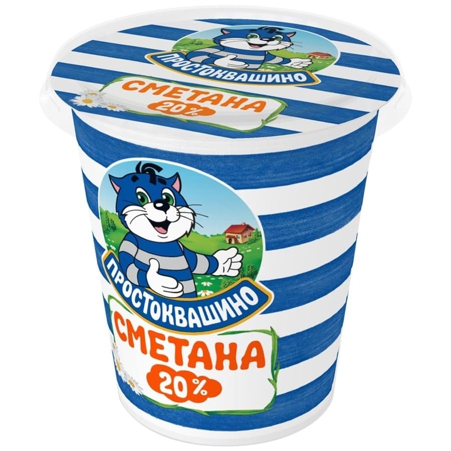 Сметана «Простоквашино» 20% 315 г